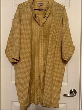 Foxfire Men's Yellow Plaid Casual Button-Down Shirt